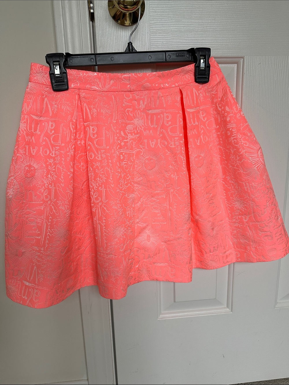 Lilly Pulitzer Neon Coral Circle Skirt